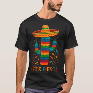 Camiseta Cinco de mayo fiesta mexicana de cactus divertida 