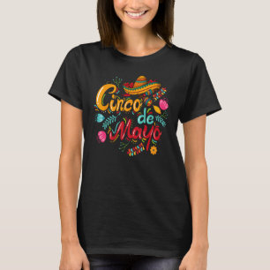 Camiseta Cinco De Mayo Fiesta Sombrero 5 De Mayo Viva Mexa