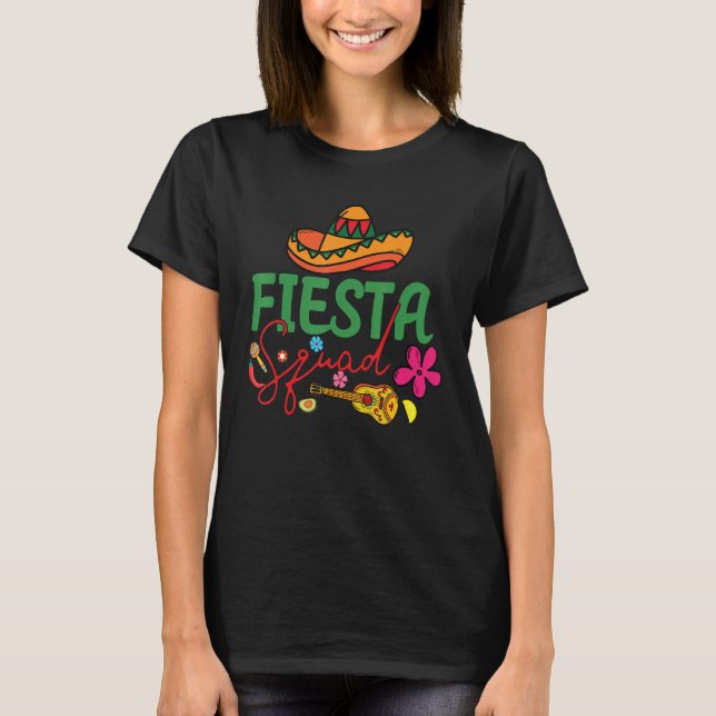 Camiseta Cinco de Mayo Fiesta Squad Family Matching Group G (Anverso)