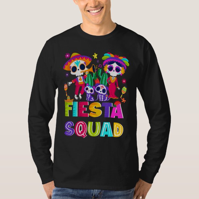 Camiseta cinco de mayo fiesta squad let´s celebrate Mexican (Anverso)