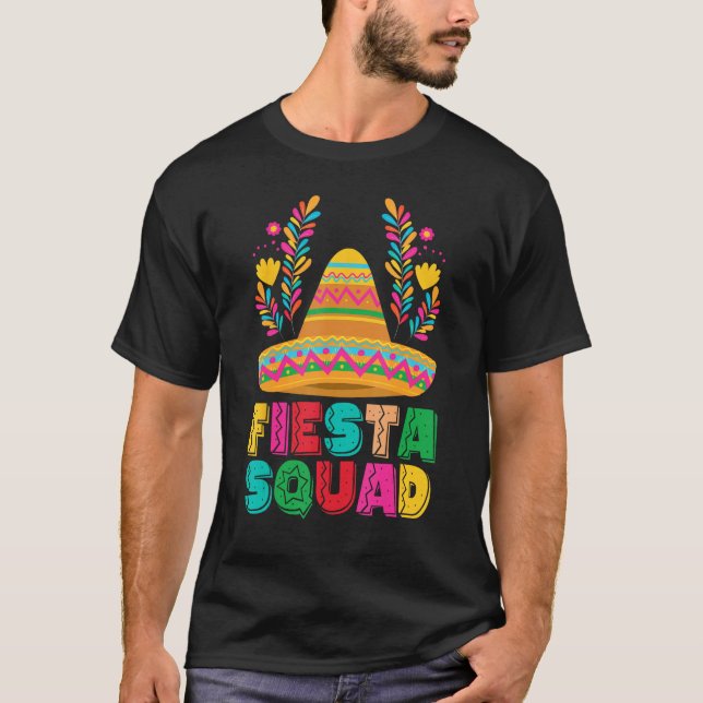 Camiseta Cinco De Mayo Fiesta Squad Mexican Party Cinco De  (Anverso)
