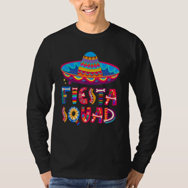 Camiseta Cinco De Mayo Fiesta Squad Mexican Party Cinco De  (Anverso)