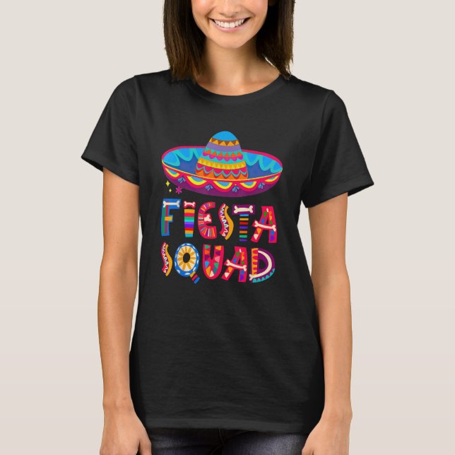 Camiseta Cinco De Mayo Fiesta Squad Mexican Party Cinco De  (Anverso)