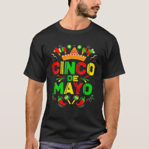 Camiseta Cinco De Mayo Fiestas Hombres Famoso Fiesta Mexica