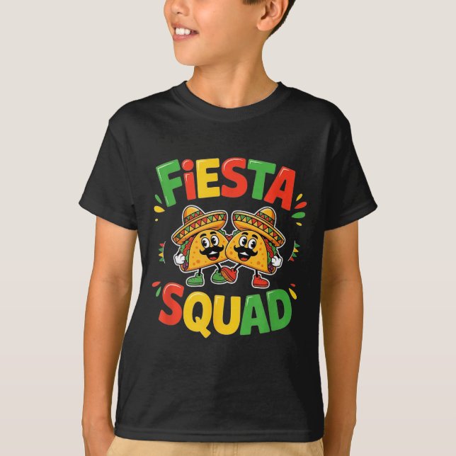 Camiseta Cinco de mayo funny fiesta squad party for men (Anverso)