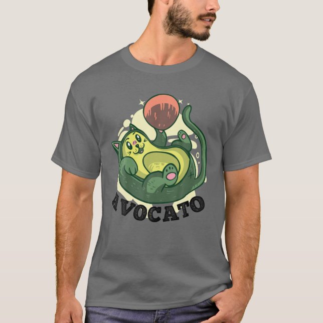 Camiseta Cinco De Mayo Funny Meow Avogato Gato Aguacate Mex (Anverso)