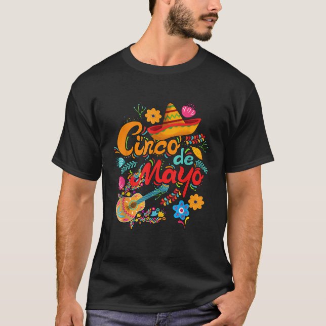 Camiseta Cinco de Mayo funny Mexican fiesta 5 De Mayo  (Anverso)
