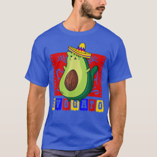 Camiseta cinco de mayo gato avocado avogato kawaii méxico