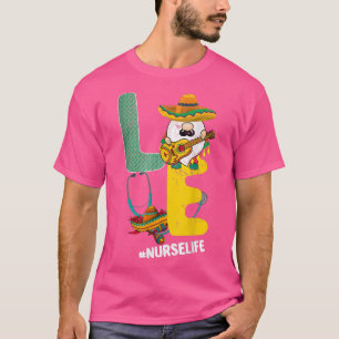 Camiseta Cinco De Mayo Gnomes Ama A Enfermera Guitarra De V