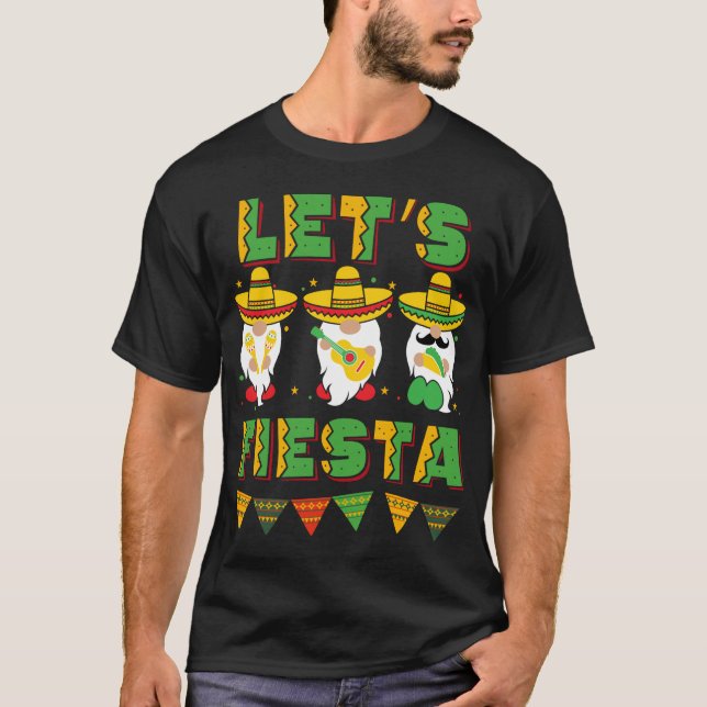 Camiseta Cinco De Mayo Gnomes Mexicanos Para Fiesta (Anverso)