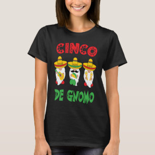 Camiseta Cinco De Mayo Gnomo 3 Fiesta Gnomes Eat Tacos Tres
