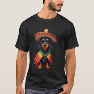 Camiseta Cinco De Mayo Gorro Mexicano Perrito Sombrero Ponc
