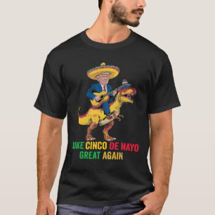Camiseta Cinco De Mayo grandes nuevamente Trump con parte d