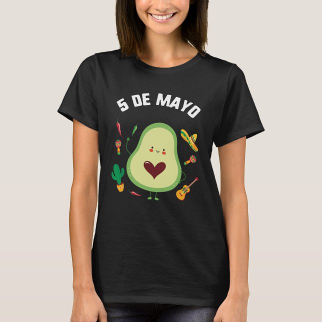Camiseta Cinco De Mayo Guacamole (Anverso)