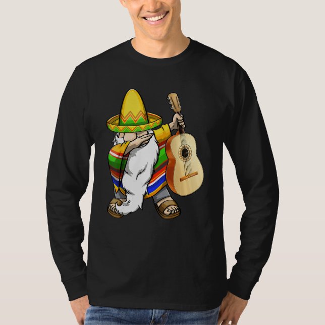 Camiseta Cinco De Mayo Guitar  Mexican Celebration Men 1 (Anverso)