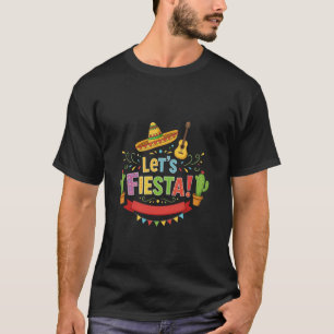 Camiseta Cinco De Mayo Guitarrra Mexicana Cactus para Hombr