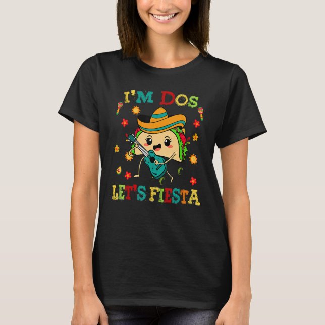 Camiseta Cinco De Mayo Im Dos Lets Fiesta Taco Funny Kids B (Anverso)