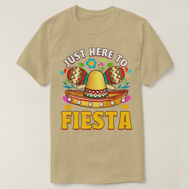 Camiseta Cinco de Mayo justo aquí para arreglar humor diver (Diseño del anverso)