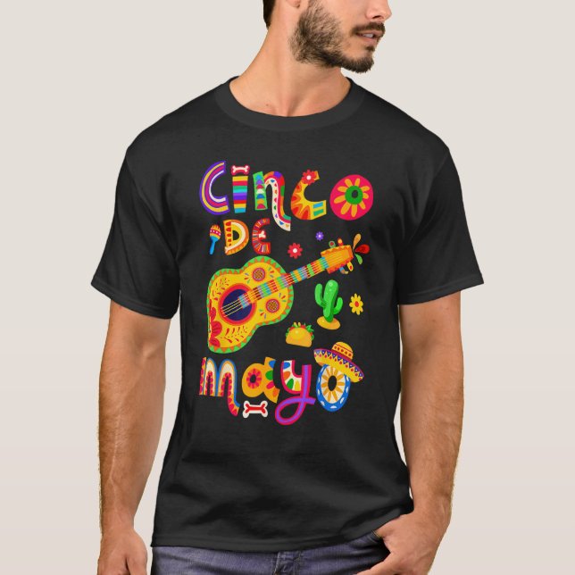 Camiseta Cinco De Mayo Lets Fiesta Squad 5 De Mayo Mexican  (Anverso)