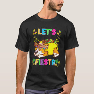 Camiseta Cinco De Mayo Lindo Corgi Perro Vamos Fiesta 5 De 