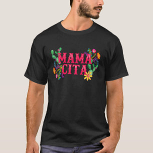 Camiseta Cinco De Mayo Mama Cita Fiesta Floral Mexicana
