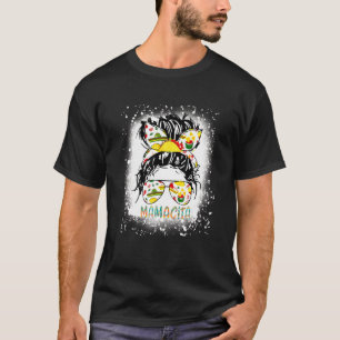 Camiseta Cinco De Mayo Mamacita Messy Bun Glasses Mom Fiest