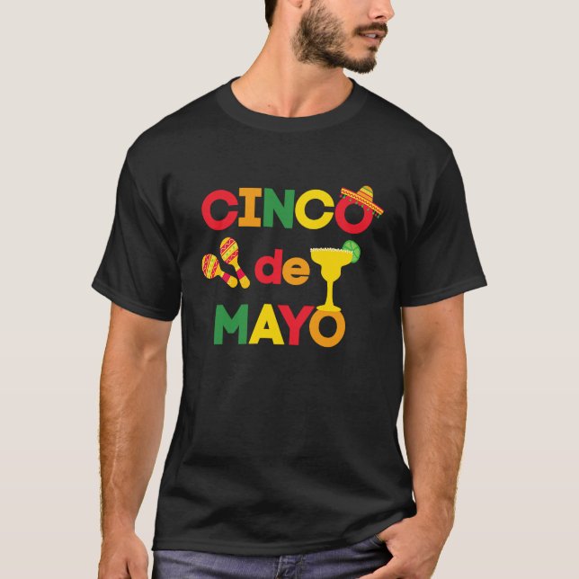 Camiseta Cinco de Mayo Margarita y Tequila (Anverso)