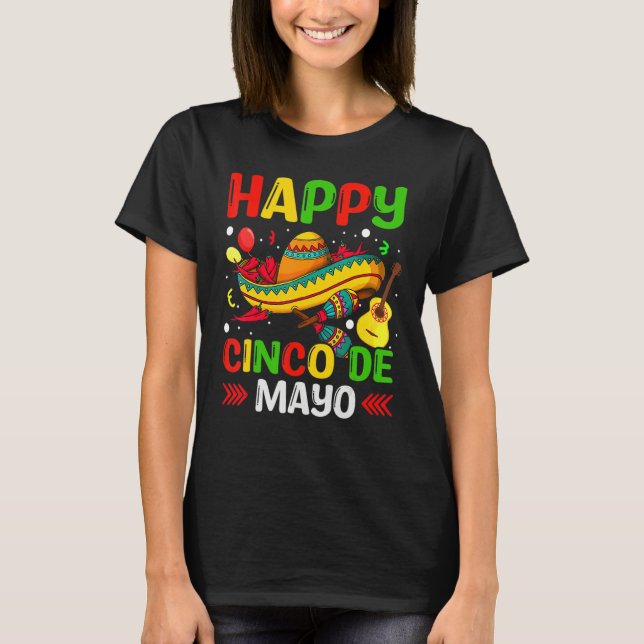 Camiseta Cinco De Mayo Mexican Fiesta 5 De Mayo (Anverso)