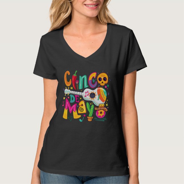 Camiseta Cinco De Mayo Mexican Fiesta 5 De Mayo (Anverso)