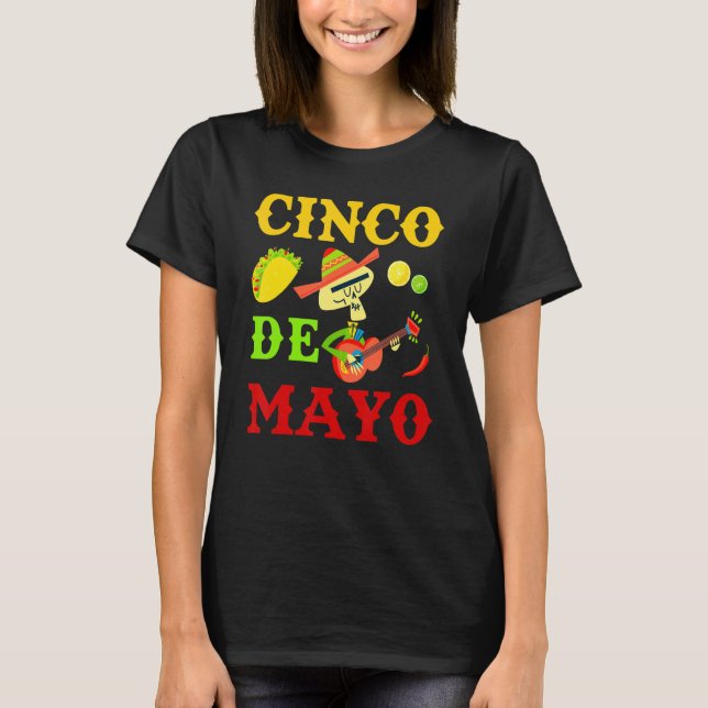 Camiseta Cinco De Mayo Mexican Fiesta 5 De Mayo 5 (Anverso)