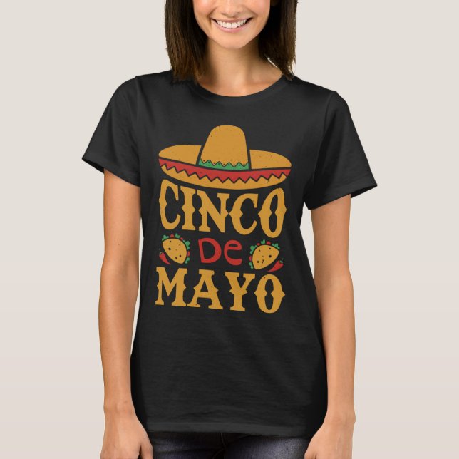 Camiseta Cinco De Mayo Mexican Fiesta 5 De Mayo Taco Kids M (Anverso)