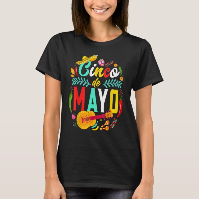 Camiseta Cinco De Mayo Mexican Fiesta celebrate 5 De Mayo M (Anverso)