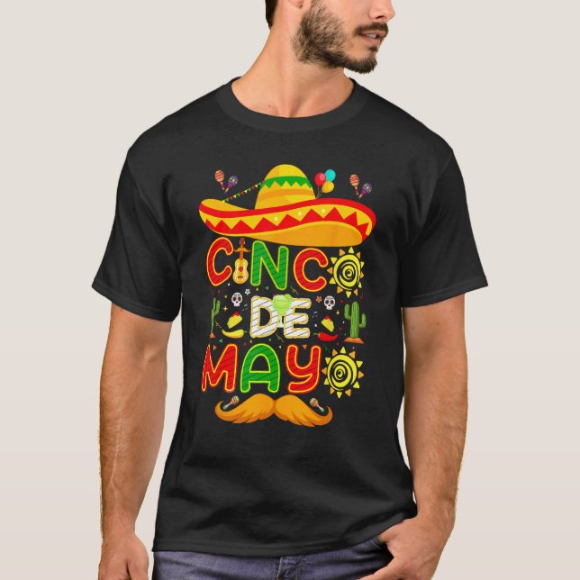 Camiseta Cinco De Mayo Mexican Fiesta celebrate 5 De Mayo M (Anverso)