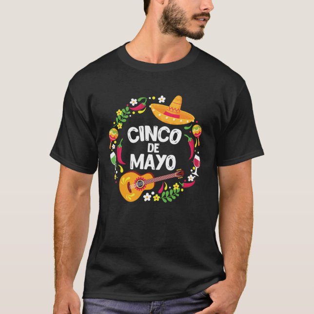 Camiseta Cinco De Mayo Mexican Fiesta Party  Cinco De Mayo  (Anverso)