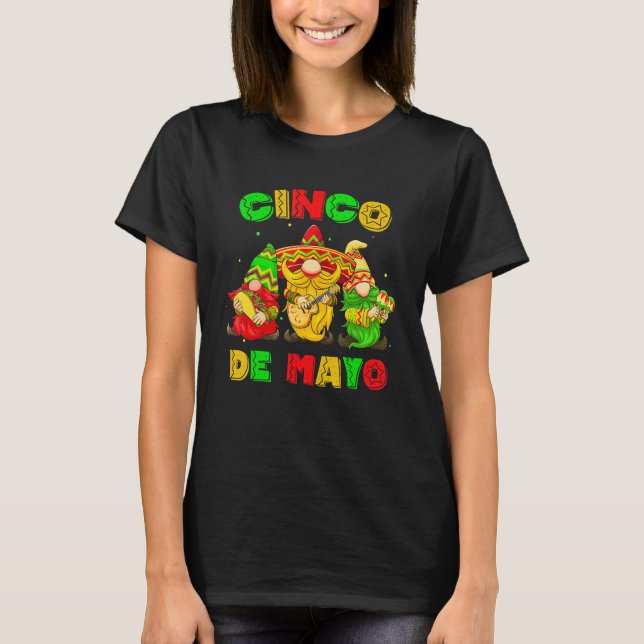 Camiseta Cinco De Mayo Mexican Gnome Fiesta 5 De Mayo Men W (Anverso)