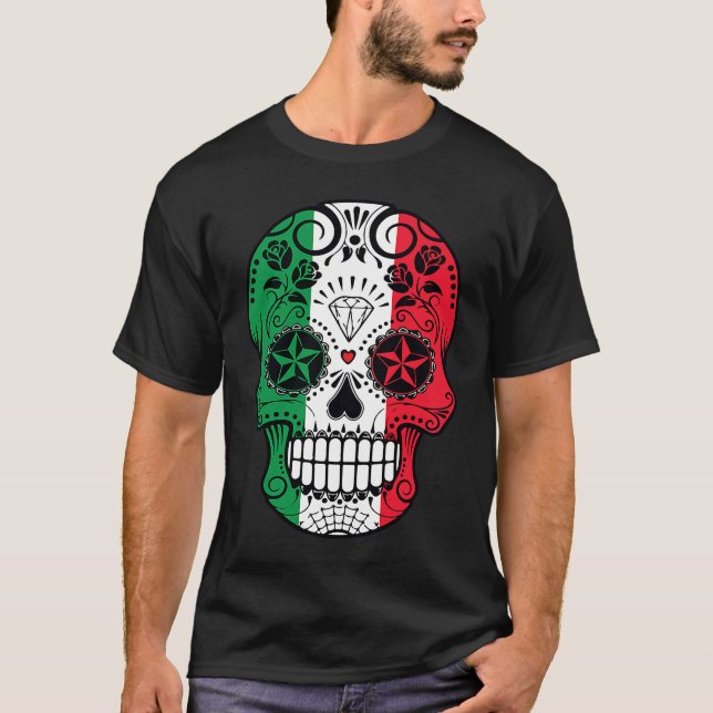 Camiseta Cinco De Mayo Mexican Skull (Anverso)