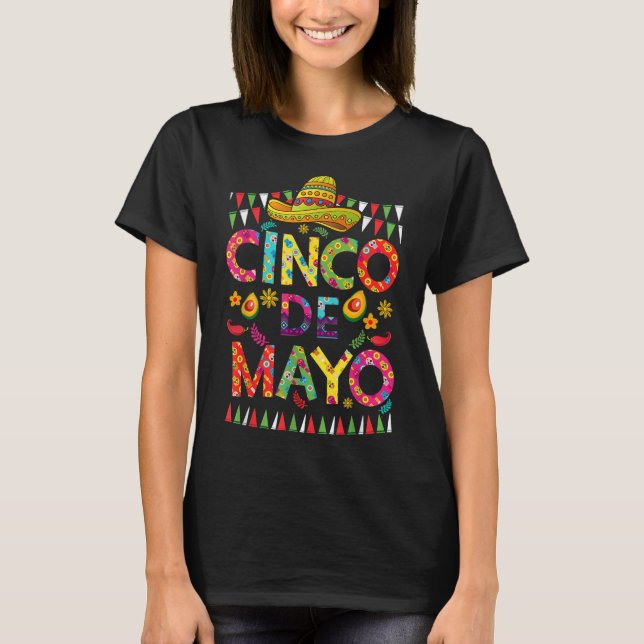 Camiseta Cinco De Mayo Mexicano Fiesta Squad 5 De Mayo Para (Anverso)