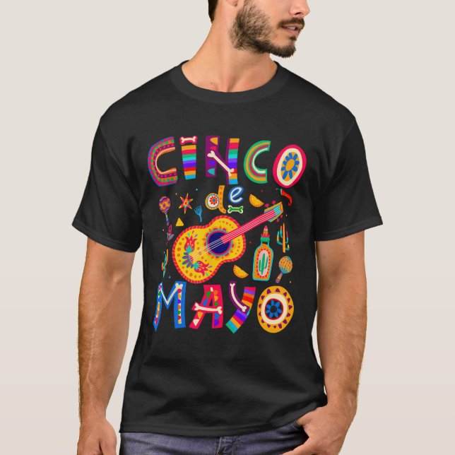 Camiseta Cinco De Mayo Mexicano Taco Funny 5 De Mayo Lets F (Anverso)