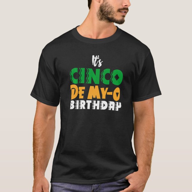 Camiseta Cinco De Mayo México Cuesta Cumpleaños (Anverso)
