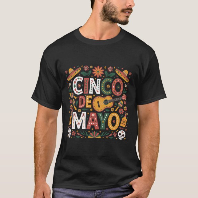Camiseta Cinco De Mayo México Taco Fiesta Cinco De (Anverso)
