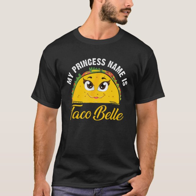 Camiseta Cinco De Mayo Mi Princesa Es Taco Belle Pun (Anverso)