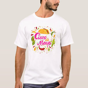 Camiseta Cinco De Mayo Mujeres Taco Cactus Cinco
