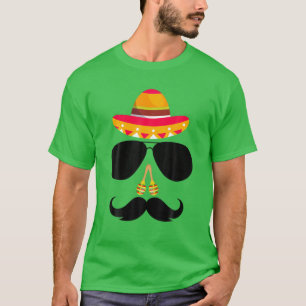 Camiseta Cinco De Mayo Mustache Face Cinco De Mayo Fiesta F
