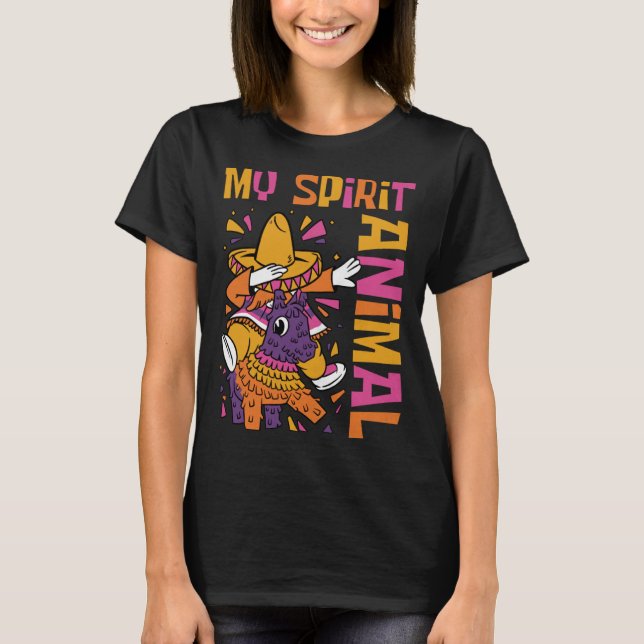 Camiseta Cinco De Mayo My Spirit Animal Pinata (Anverso)