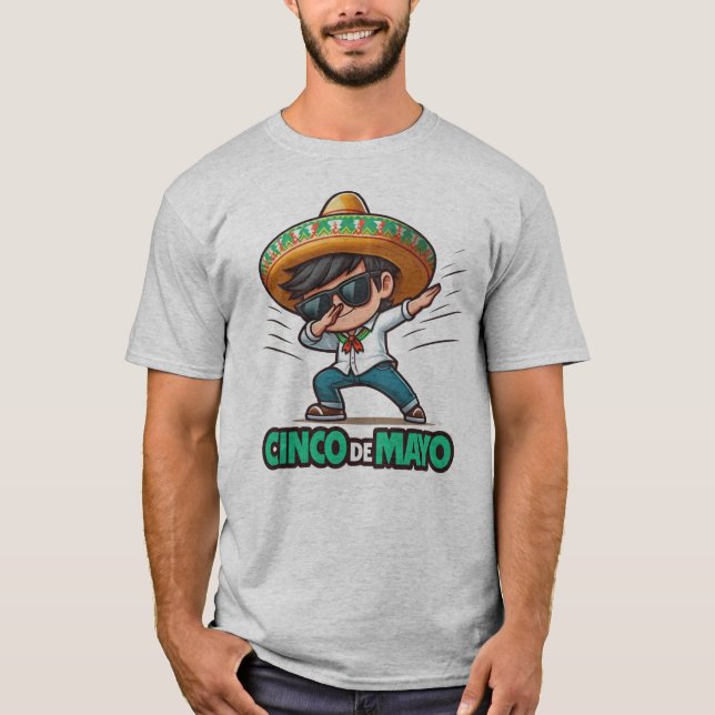 Camiseta Cinco de mayo para la Fiesta Mexicana (Anverso)
