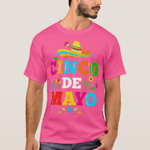 Camiseta Cinco de Mayo para la fiesta mexicana con somb