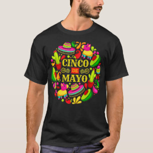 Camiseta Cinco De Mayo para los hombres Mujeres Niños Fiest