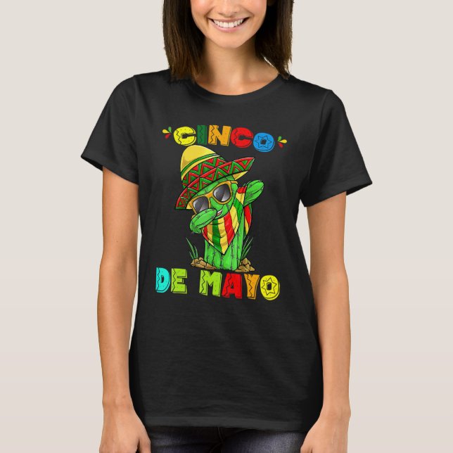 Camiseta Cinco De Mayo Para Los Niños Femeninos Fiesta Mexi (Anverso)