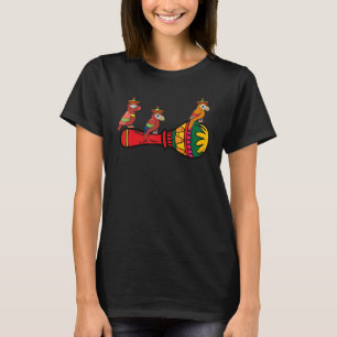 Camiseta Cinco De Mayo Parrot Maracas Sombrero Bir Tropical