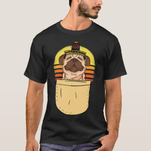 Camiseta Cinco De Mayo Rottweiler Dabbing Sombrero Pocket